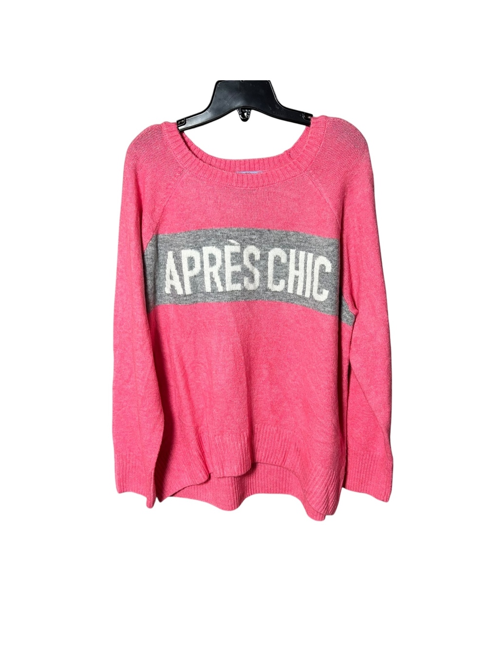 CECE pink Apres Ski oversized sweater size Large New
